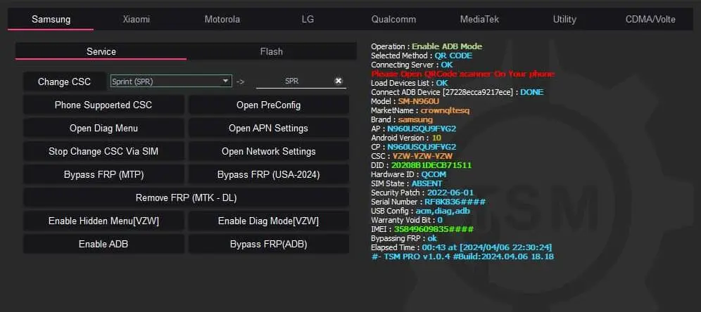 gsm frp tools